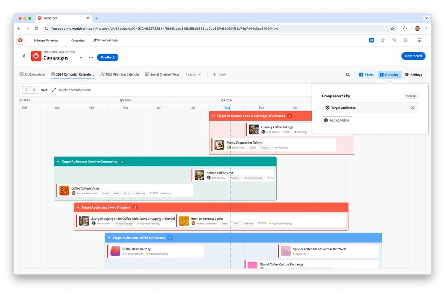 Adobe Workfront screenshot - 10 Mejores Alternativas a Microsoft Project en 2026