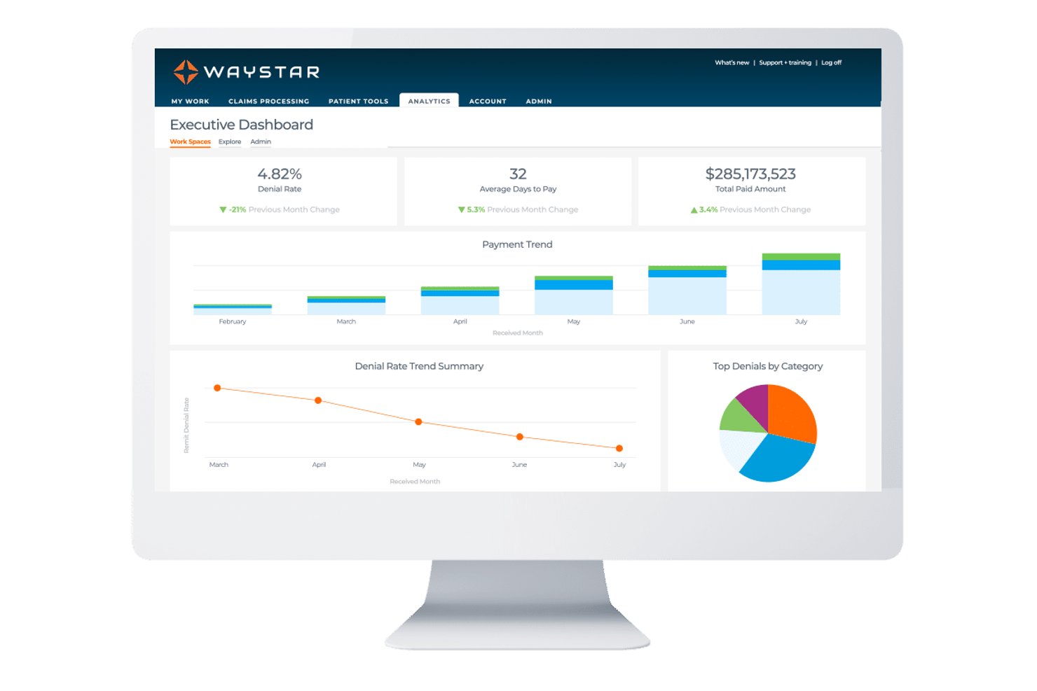 Waystar screenshot - 10 Best Medical Billing Software for Billing Companies in 2026