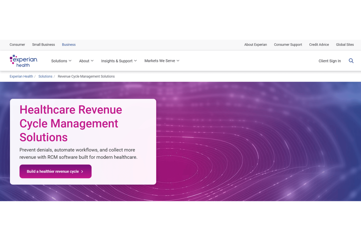 Experian Health (ClaimSource / AI Advantage) screenshot - 10 Best Denial Management Software in 2026
