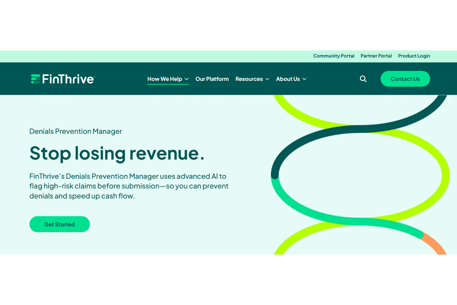 FinThrive screenshot - 10 Best Denial Management Software in 2026