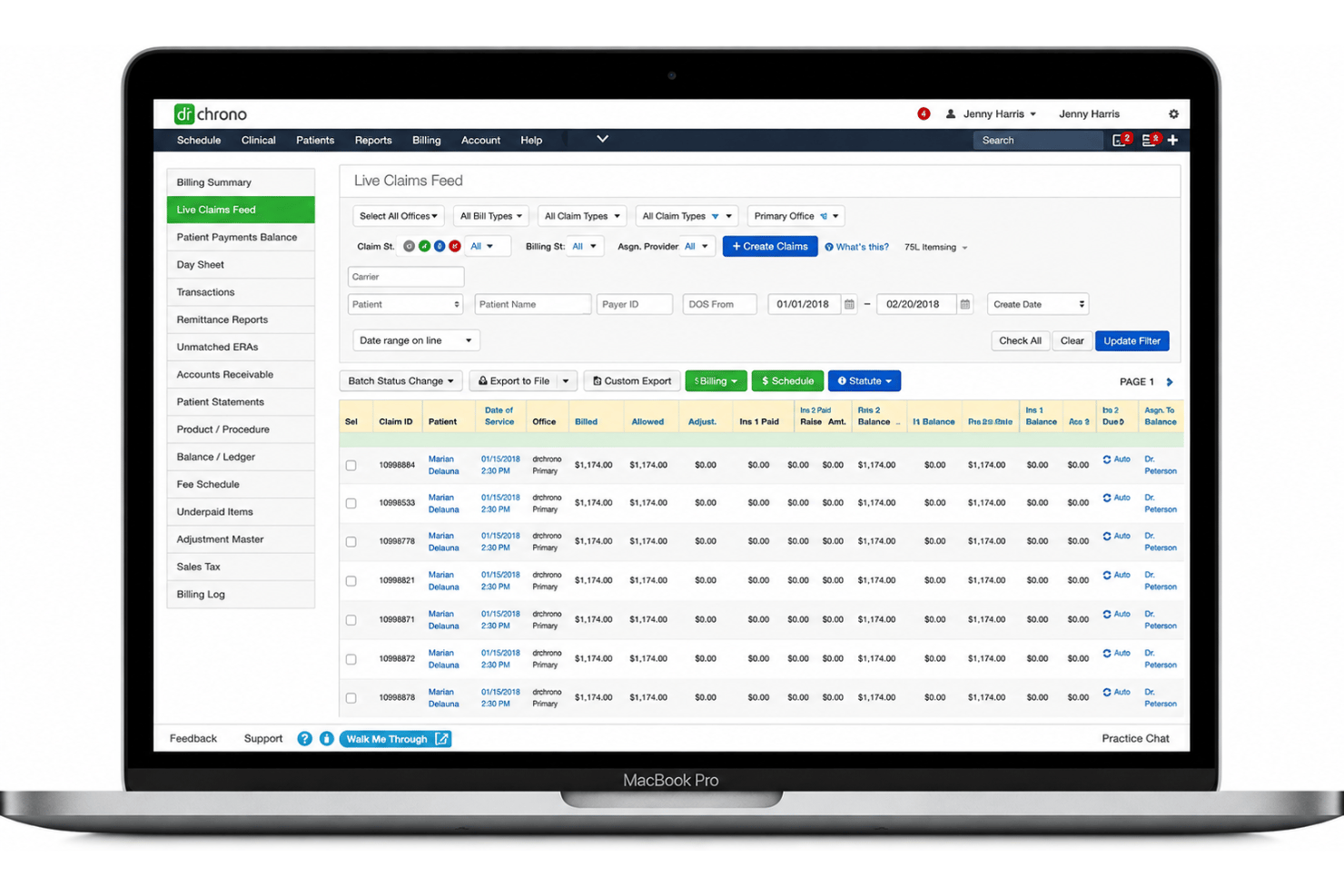 DrChrono screenshot - 10 Best Medical Billing Software for Mac in 2026