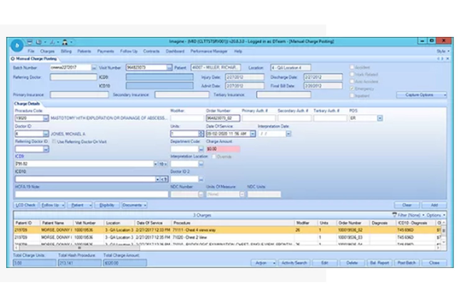 Imagine Software screenshot - 10 Best Medical Billing Software for Anesthesia in 2026