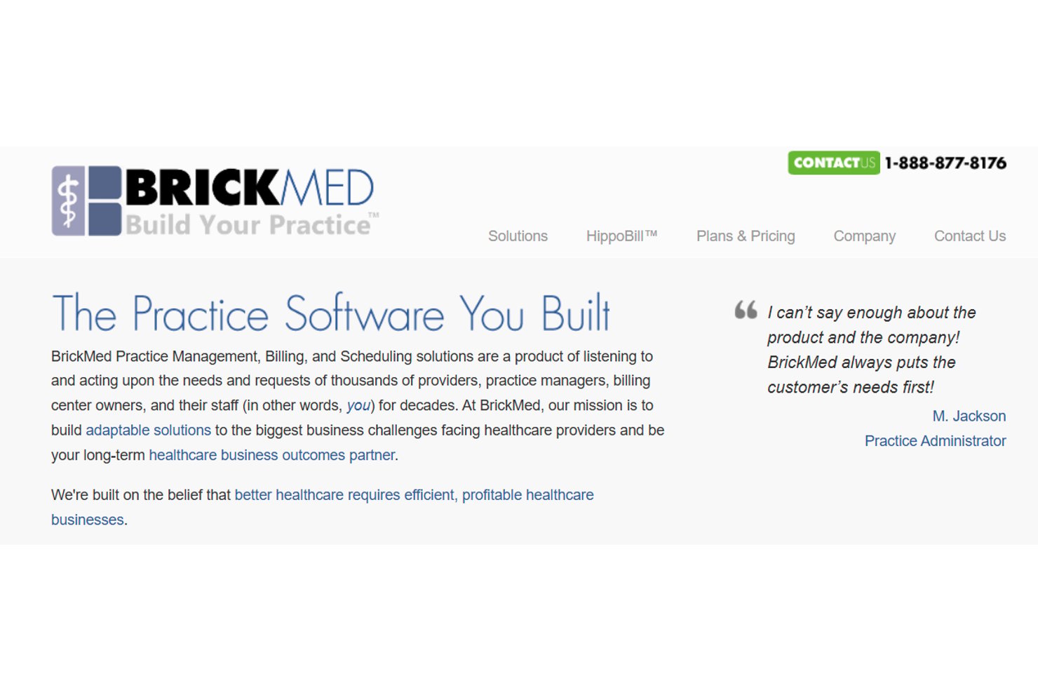 BrickMed screenshot - 10 Best Medical Billing Software for Anesthesia in 2026