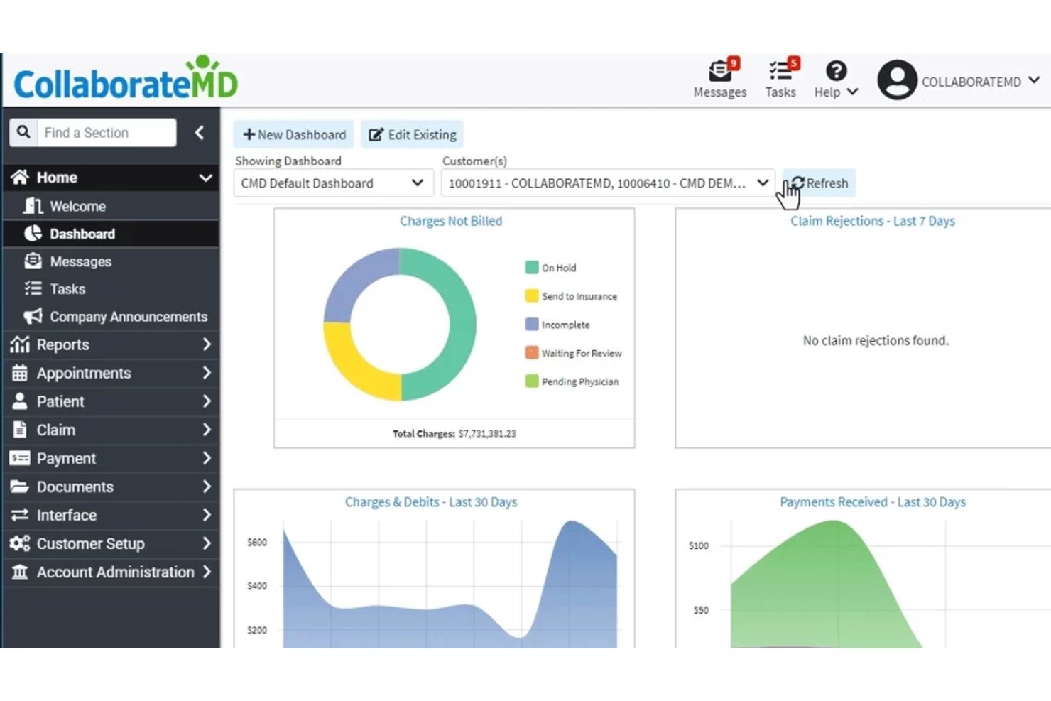CollaborateMD screenshot - 10 Best Multi Specialty Billing Software in 2026