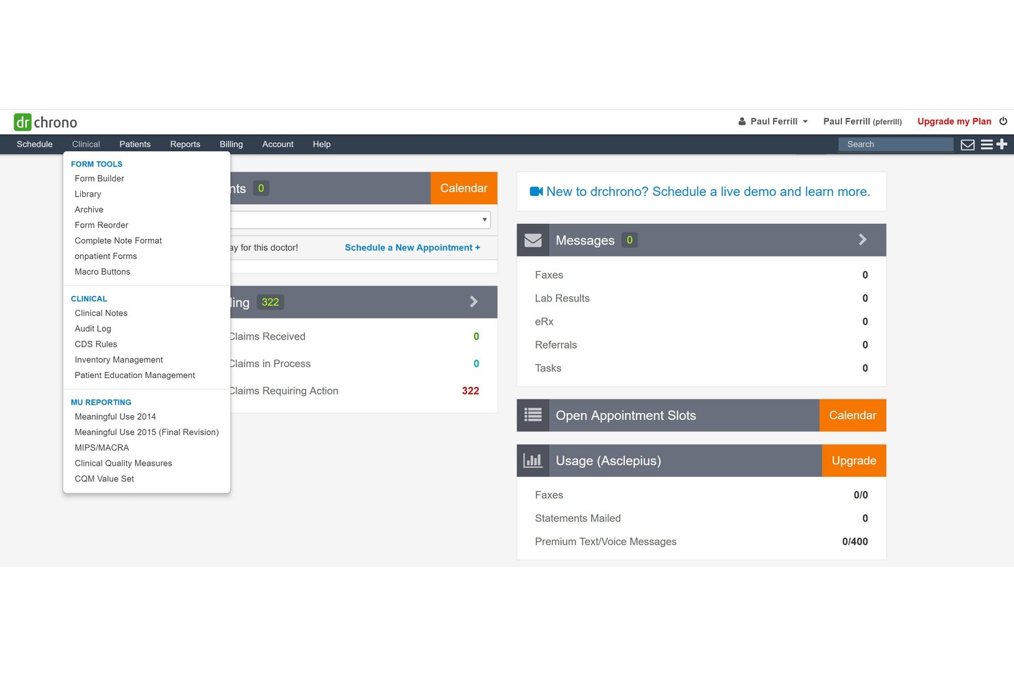 DrChrono screenshot - 10 Best EHR Software for iPad in 2026