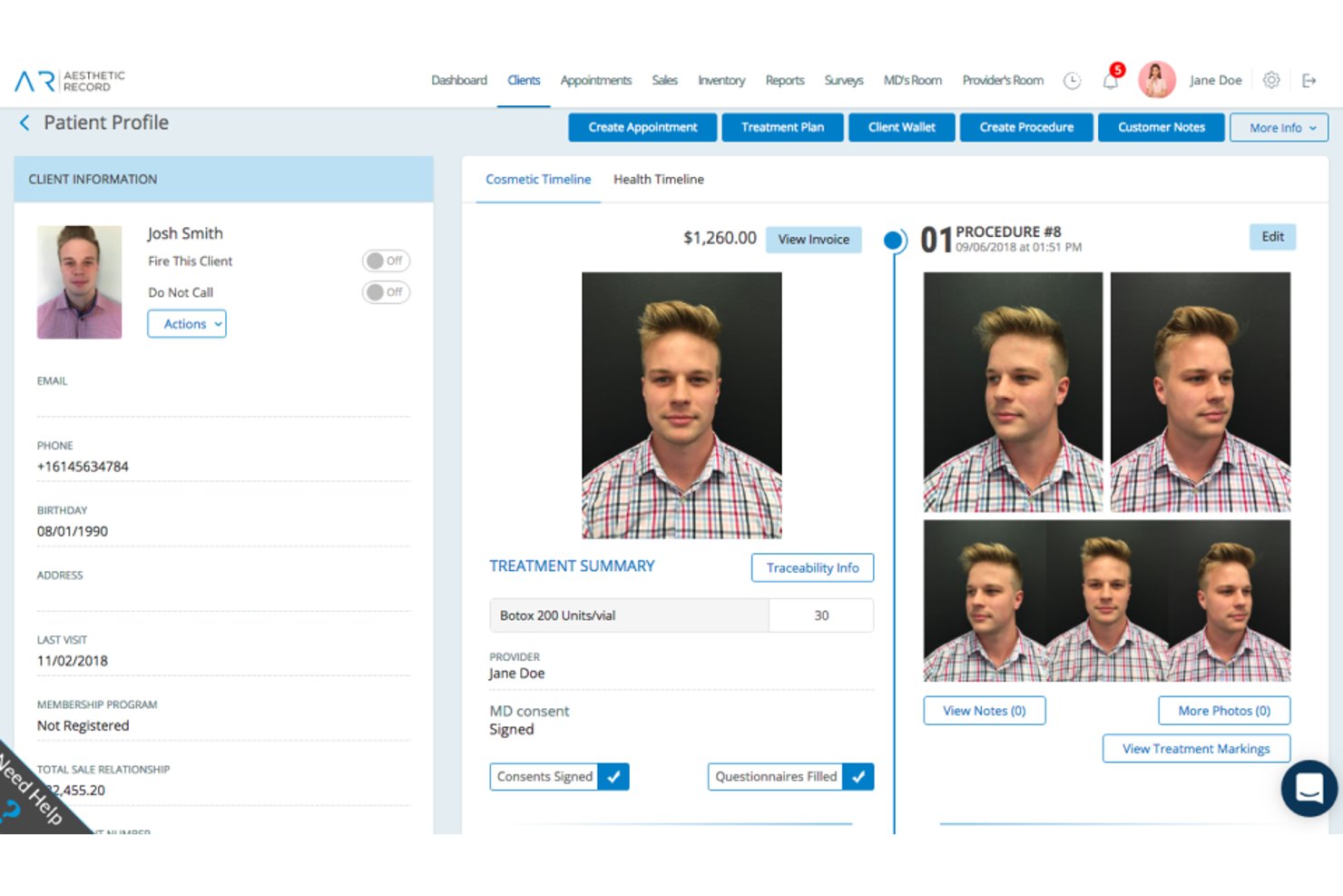 Aesthetic Record screenshot - 10 Best Dermatology EHR in 2026