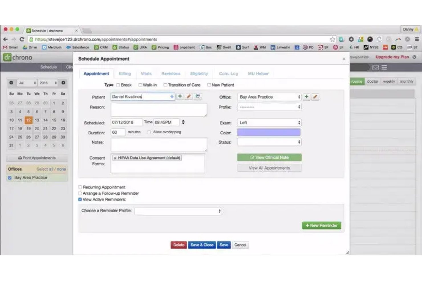 DrChrono screenshot - 10 Best Dermatology EHR in 2026