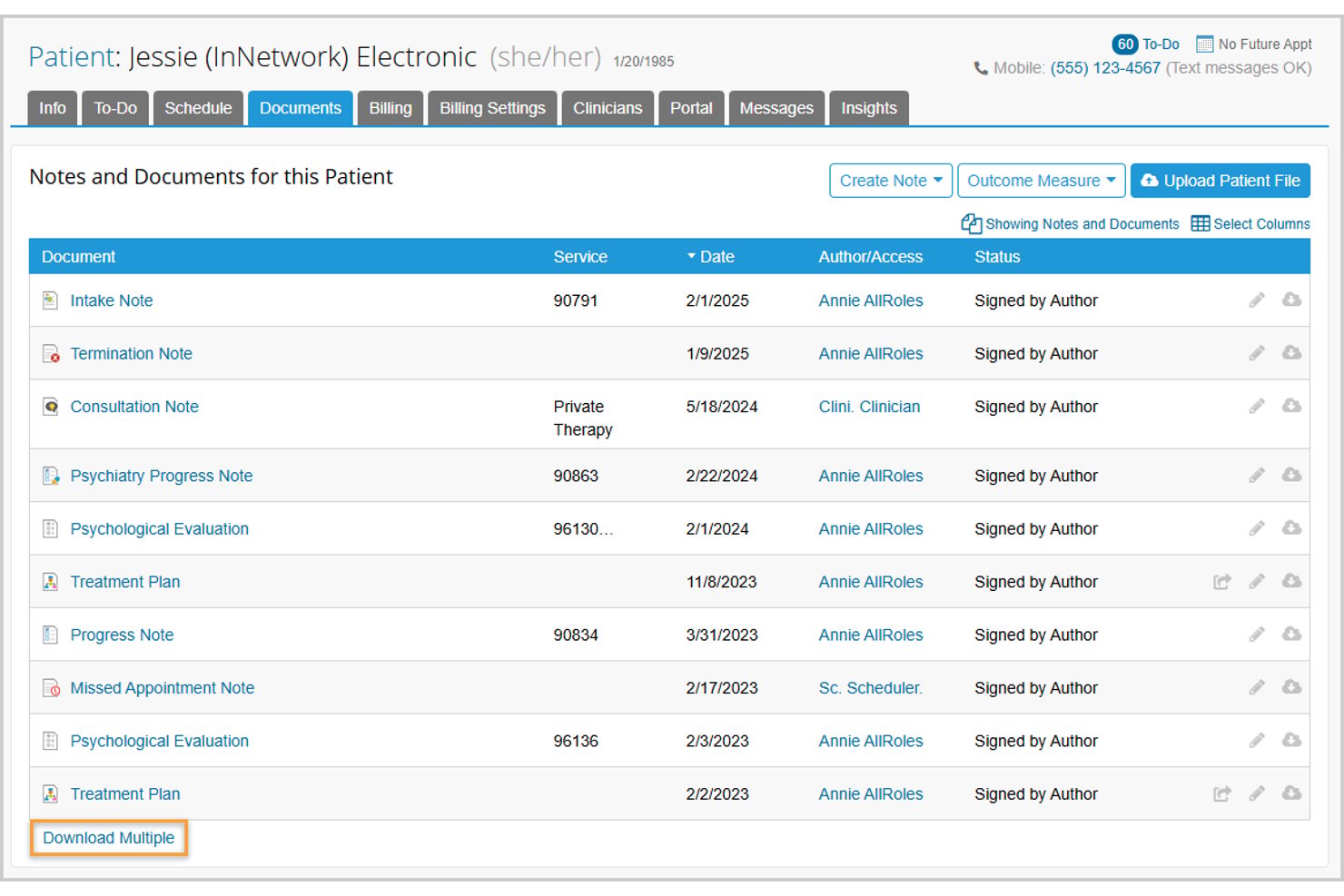 TherapyNotes screenshot - 10 Best Psychiatry EHR in 2026