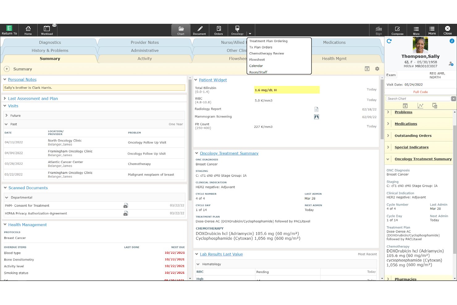 Meditech Expanse Oncology screenshot - 10 Best Oncology EHR Vendors in 2026