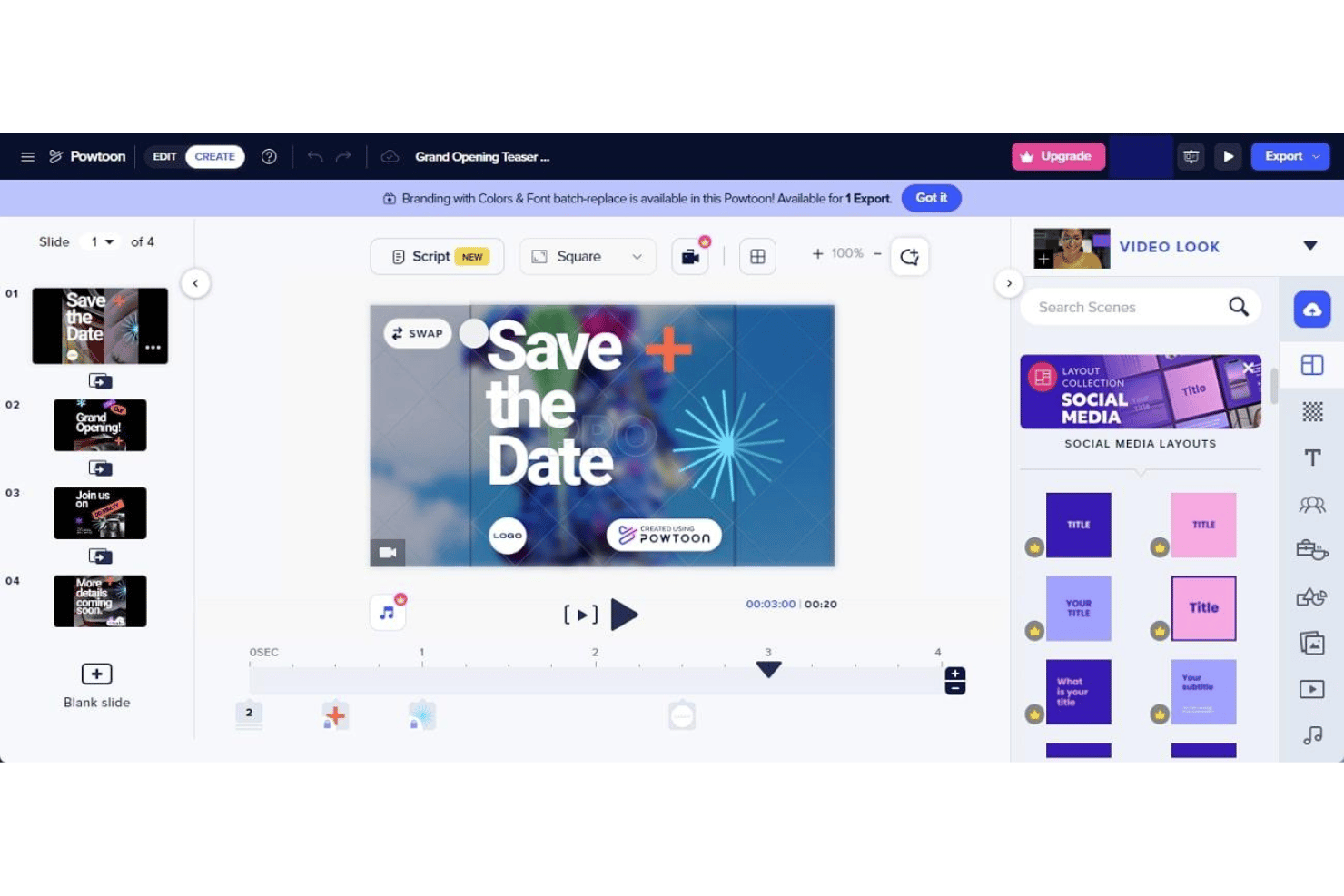 PowToon screenshot - 10 Best Free AI Video Generator for Marketers in 2026