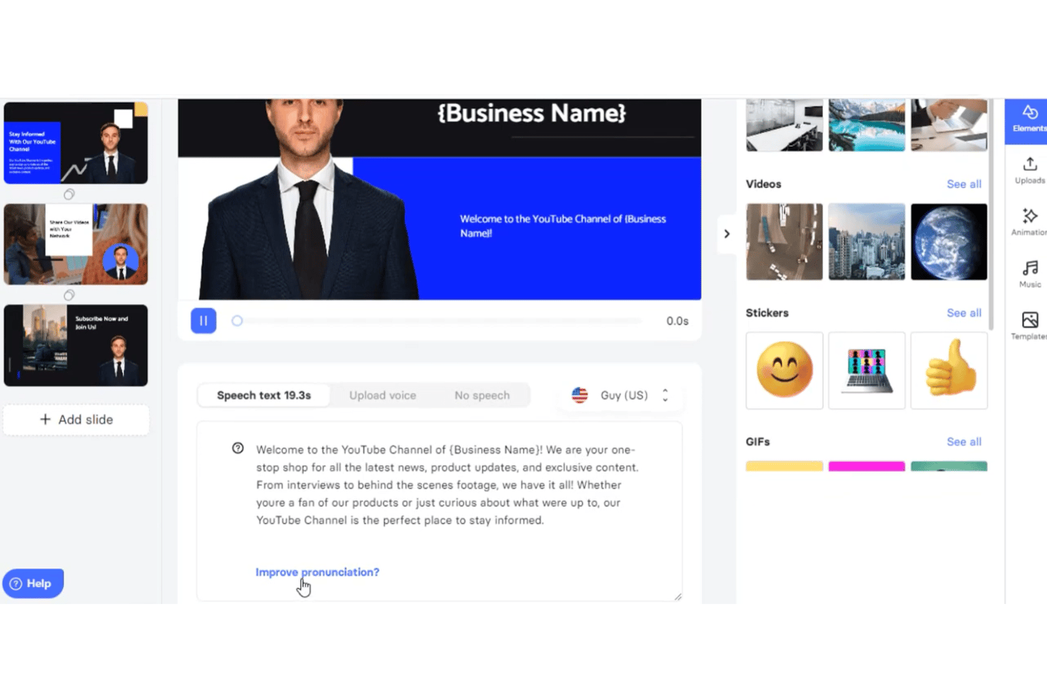 Elai screenshot - 10 Best Free AI Video Generator for Marketers in 2026