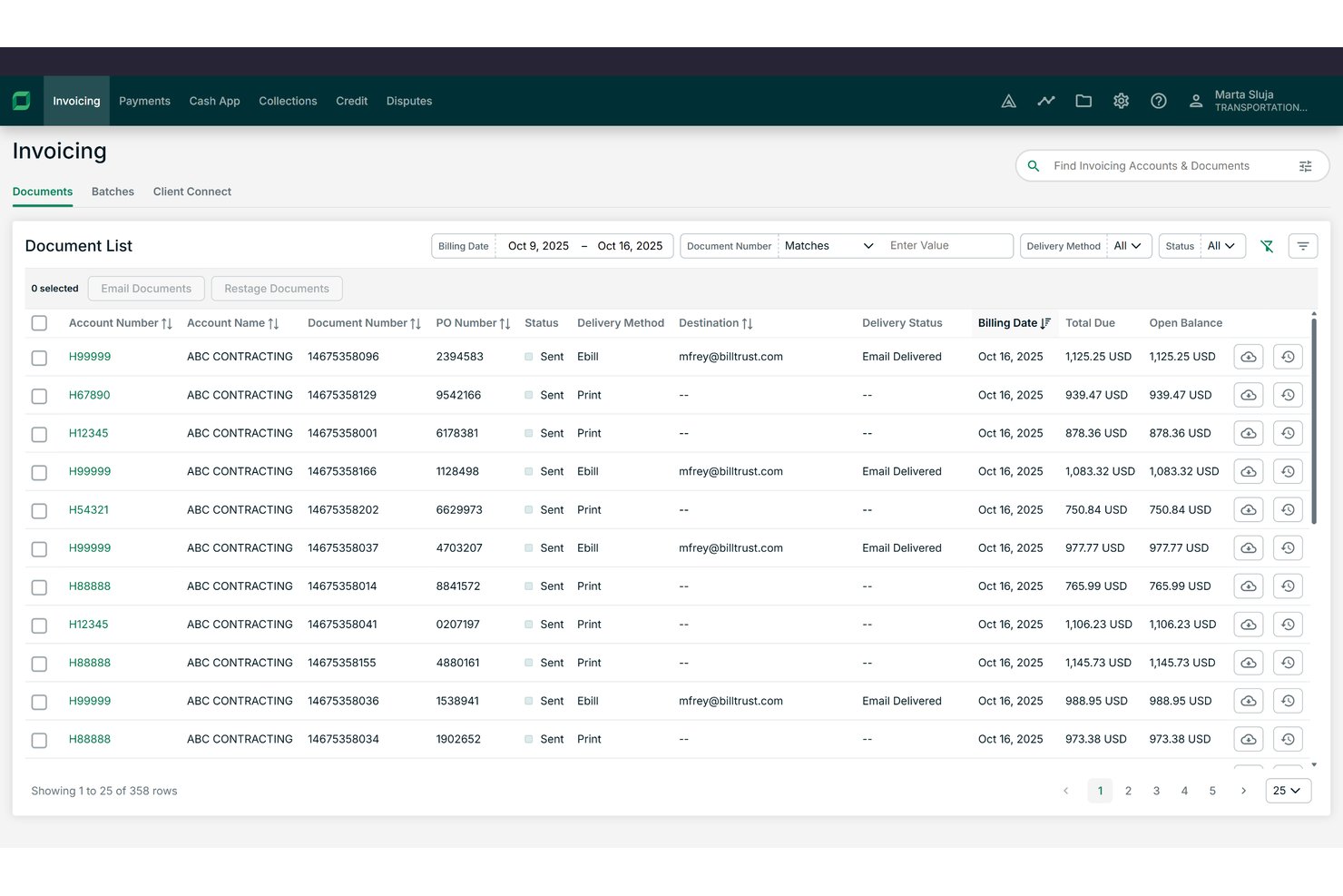 Billtrust screenshot - Los 10 mejores softwares de pedido a cobro en 2026