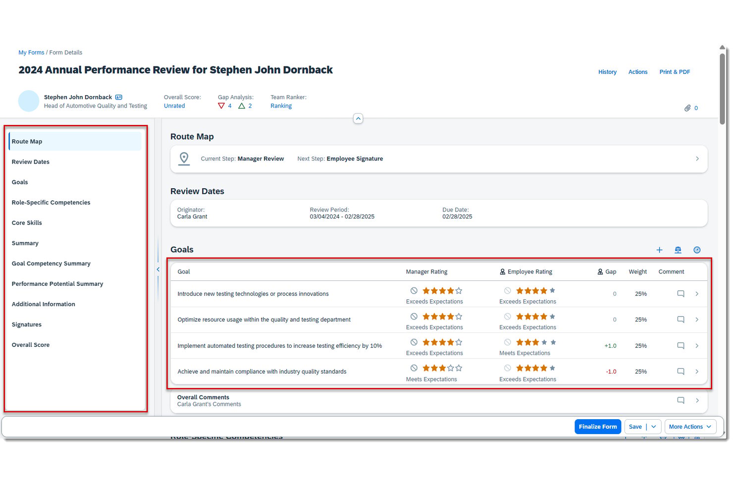 SAP HCM screenshot - 10 Best Government Performance Management Software in 2026