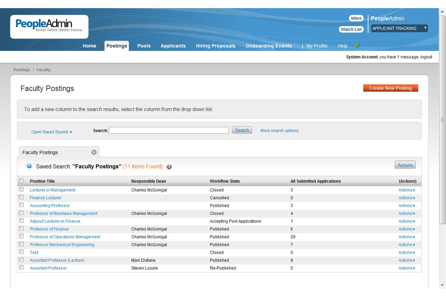 PeopleAdmin screenshot - 10 Best Government Performance Management Software in 2026
