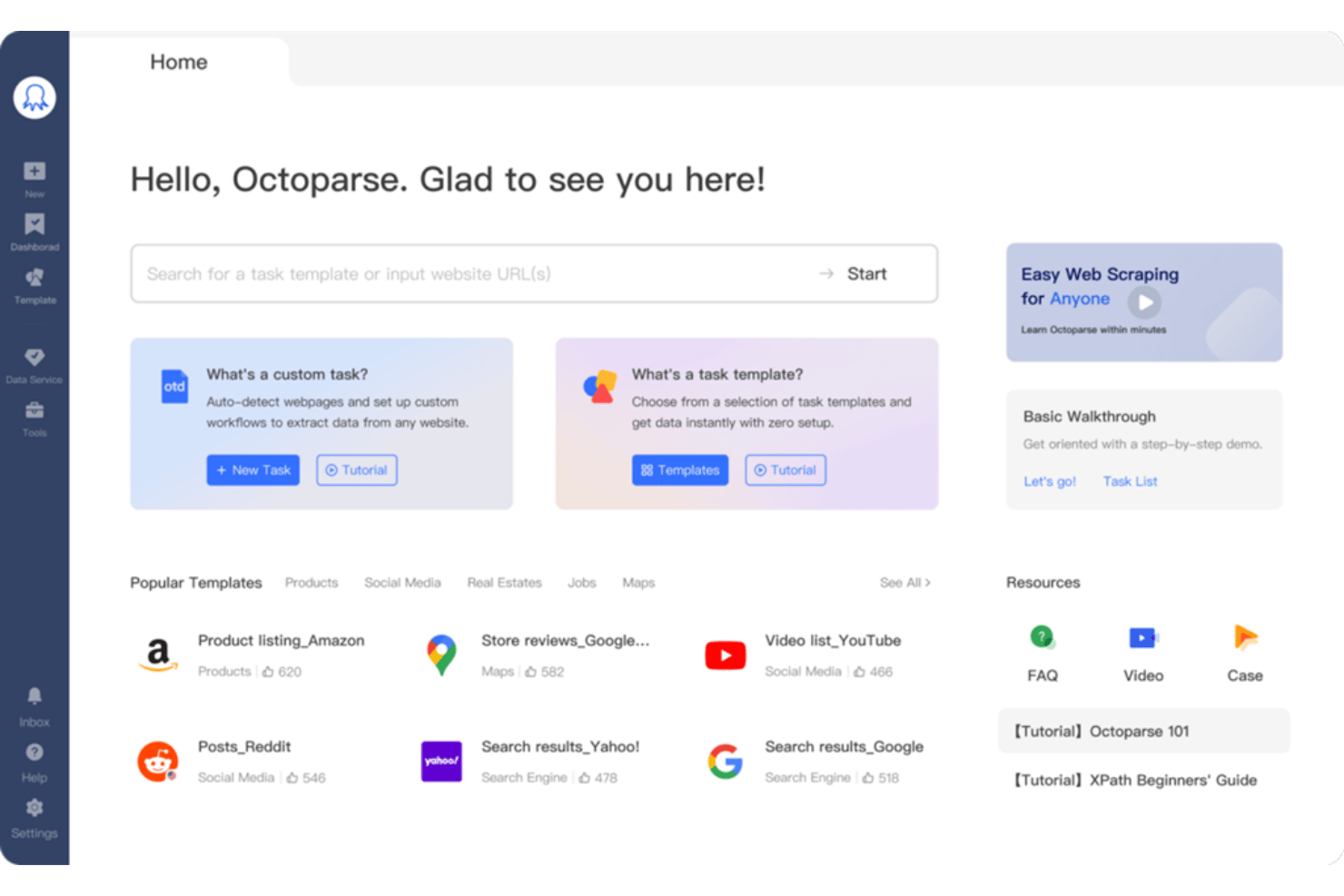 Octoparse screenshot - 10 Best Web Scraping Tools in 2026