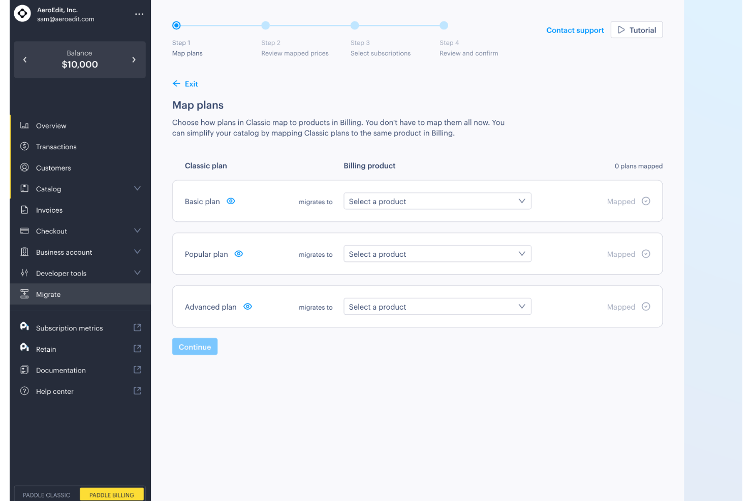 Paddle screenshot - Le 10 migliori soluzioni di fatturazione cloud nel 2026