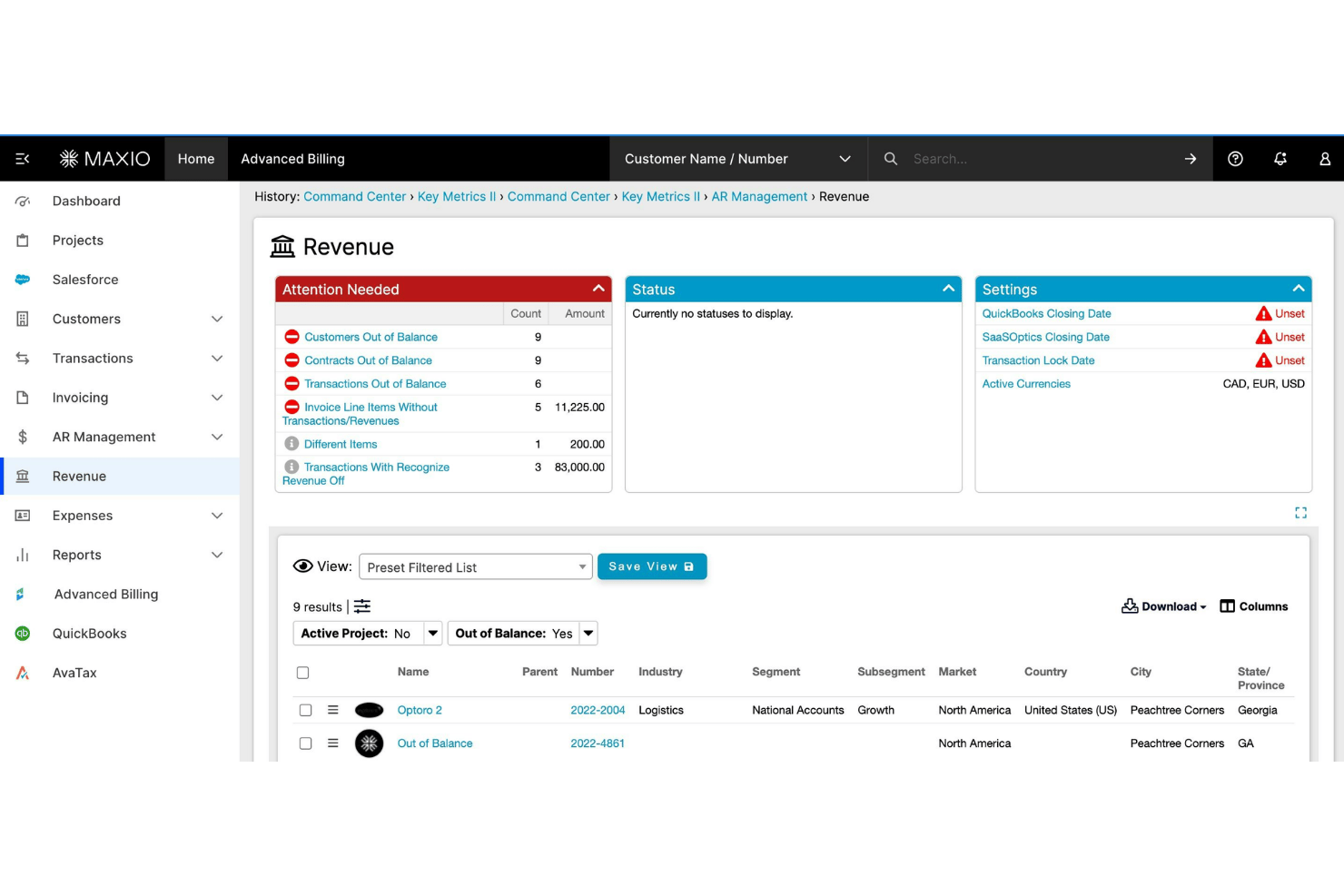 Maxio screenshot - Le 10 migliori soluzioni di fatturazione cloud nel 2026