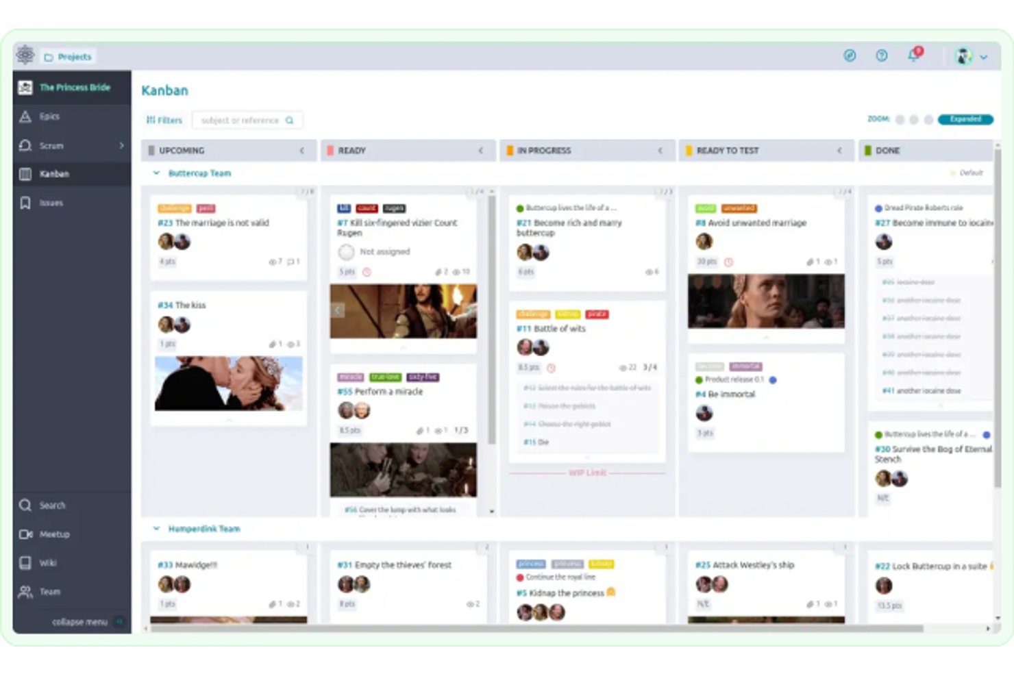 Taiga screenshot - 10 Best Open Source Healthcare Project Management Software in 2026