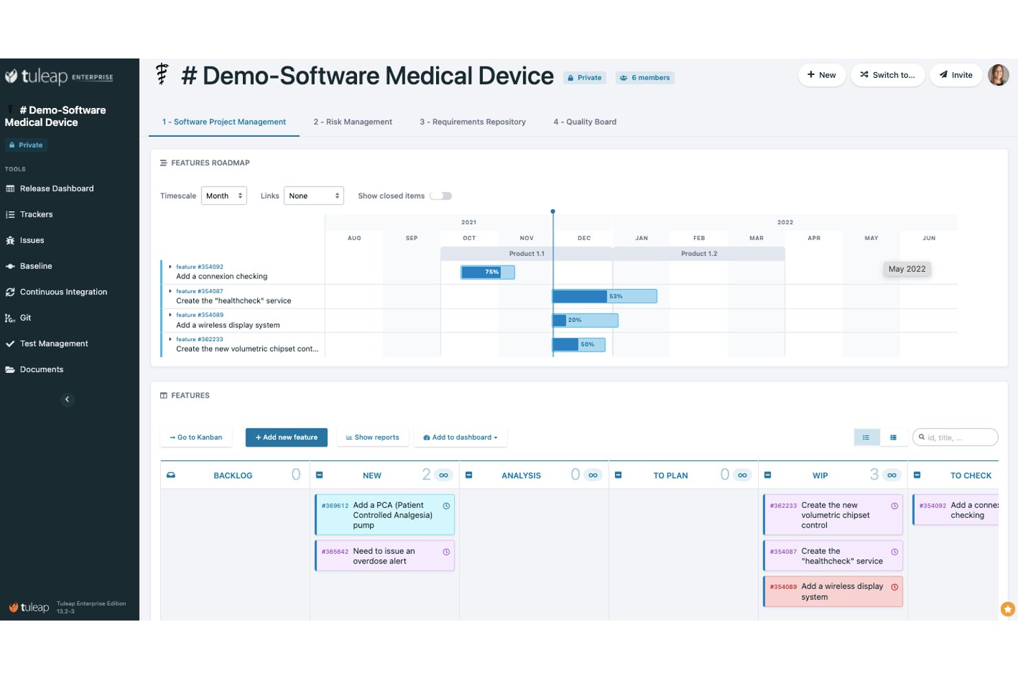 Tuleap screenshot - 10 Best Open Source Healthcare Project Management Software in 2026