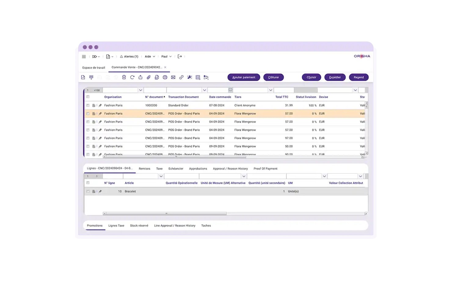 Orisha screenshot - 10 meilleures alternatives à SAP en 2026