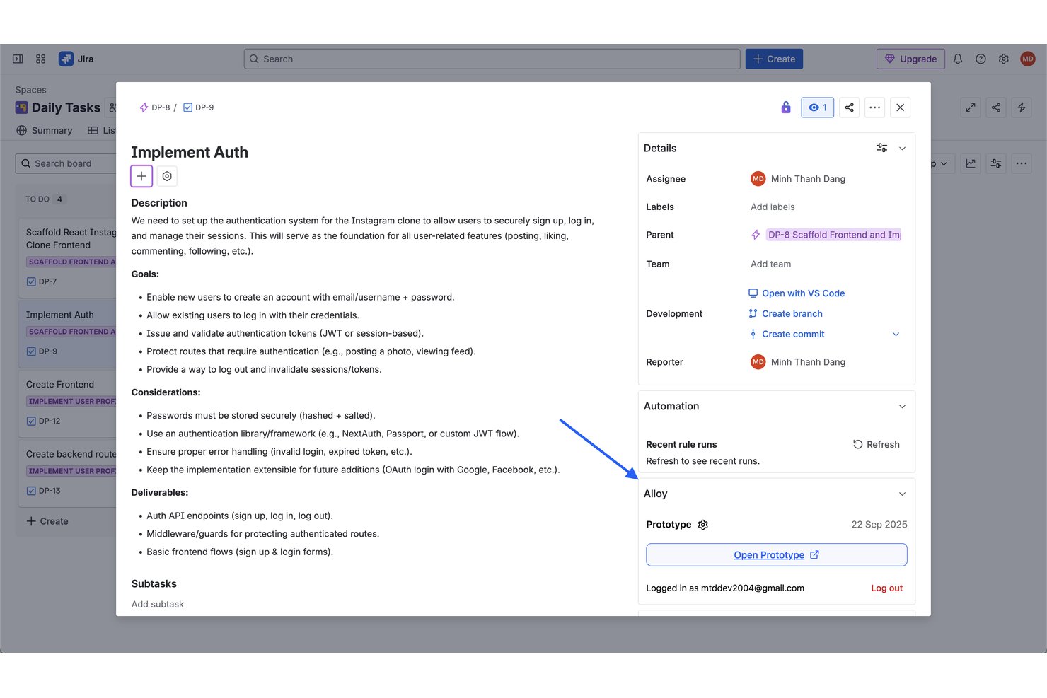 Alloy screenshot - 10 mejores programas de diseño UX/UI analizados en 2026