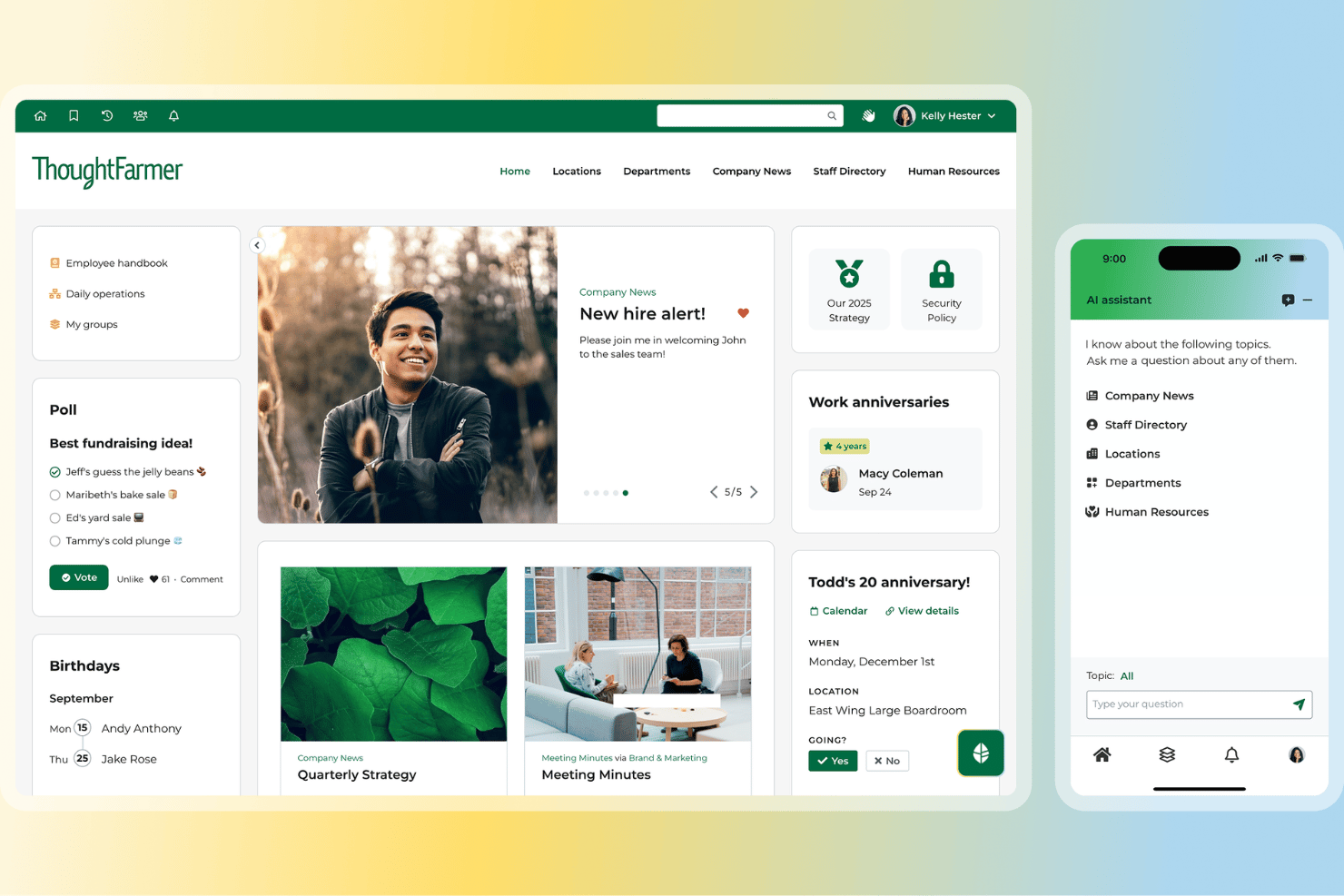ThoughtFarmer screenshot - 10 Best Team Communication Apps for Collaboration in 2026
