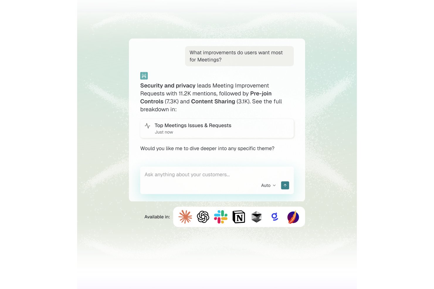 Enterpret screenshot - 10 mejores herramientas de investigación de usuarios con IA en 2026