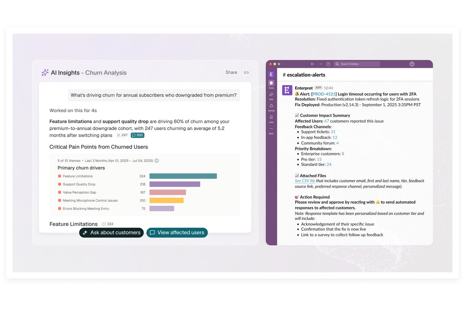 Enterpret screenshot - 10 Migliori Software di Analisi del Sentimento del Cliente con IA nel 2026
