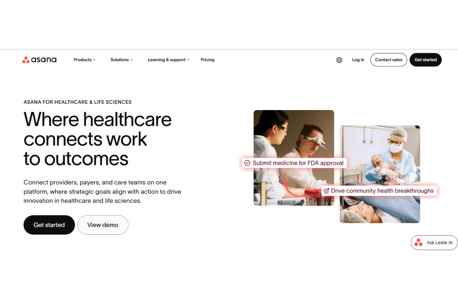 Asana screenshot - 10 Best Healthcare Project Management Software in 2026