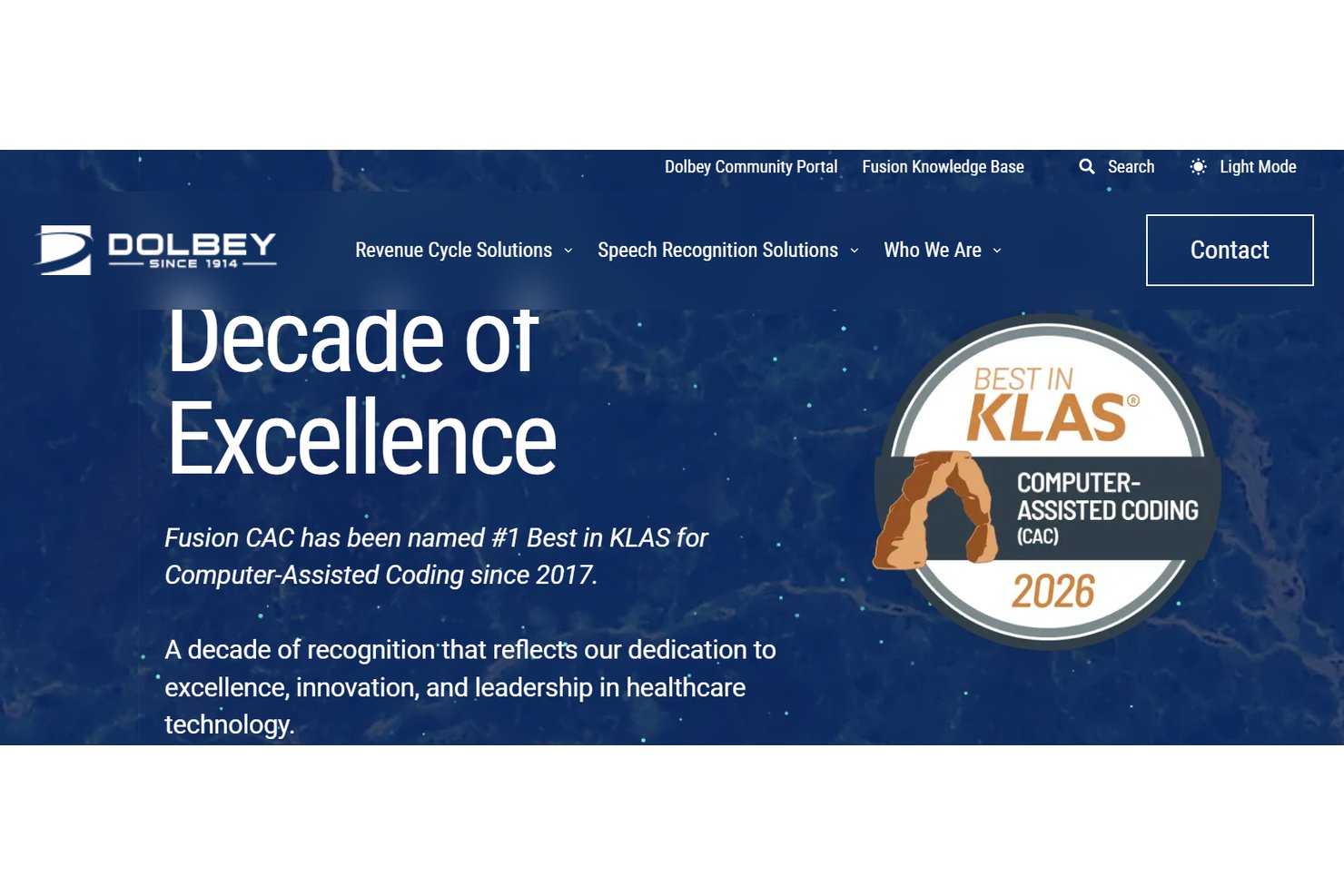 Dolbey Fusion CDI screenshot - Los 10 mejores programas CDI en 2026