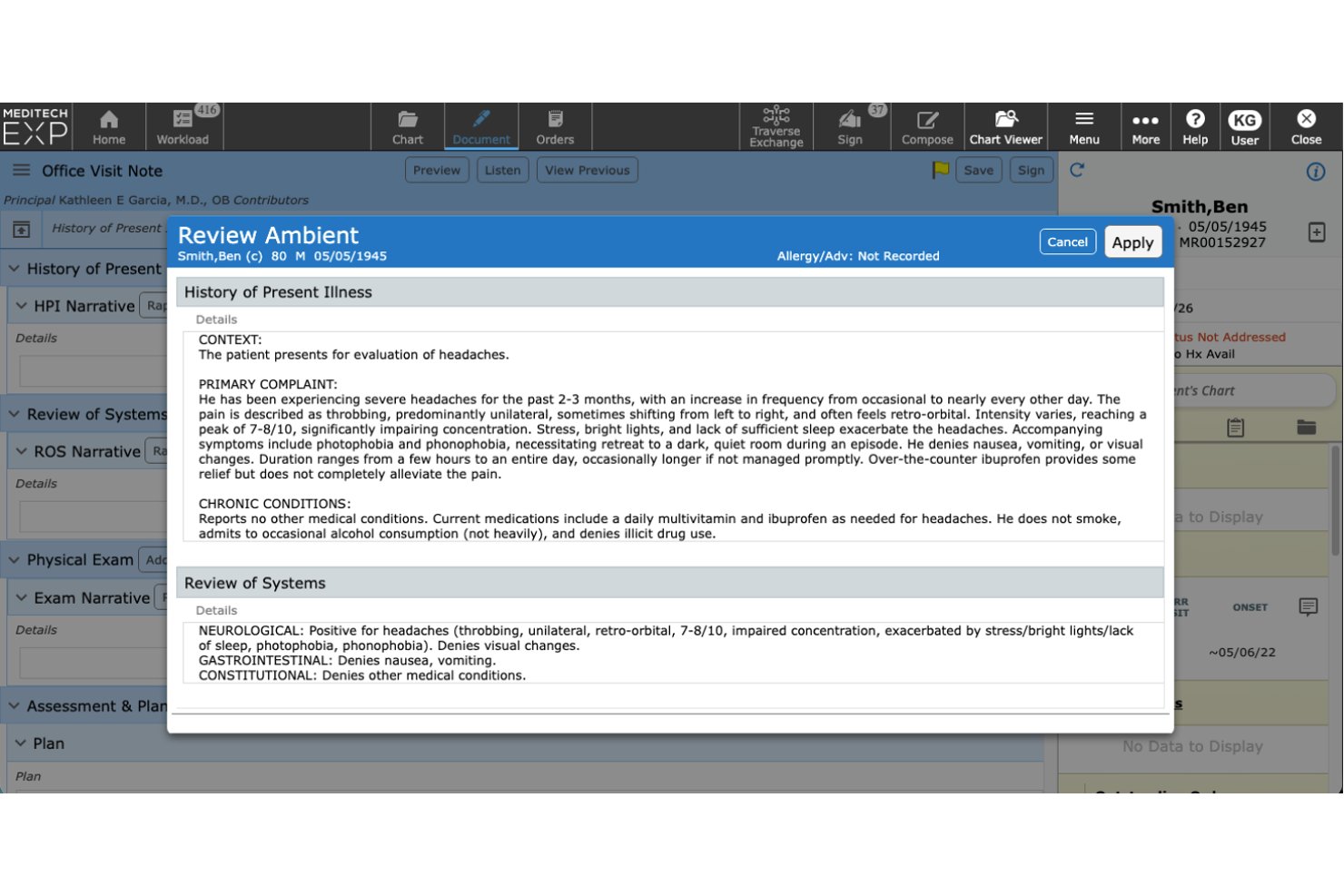 MEDITECH screenshot - Los 10 mejores programas CDI en 2026