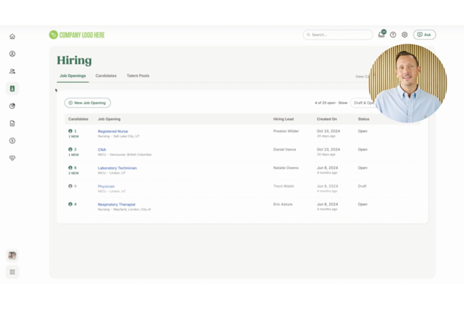 BambooHR® screenshot - 10 Best Applicant Tracking Software for Home Service Professionals in 2026