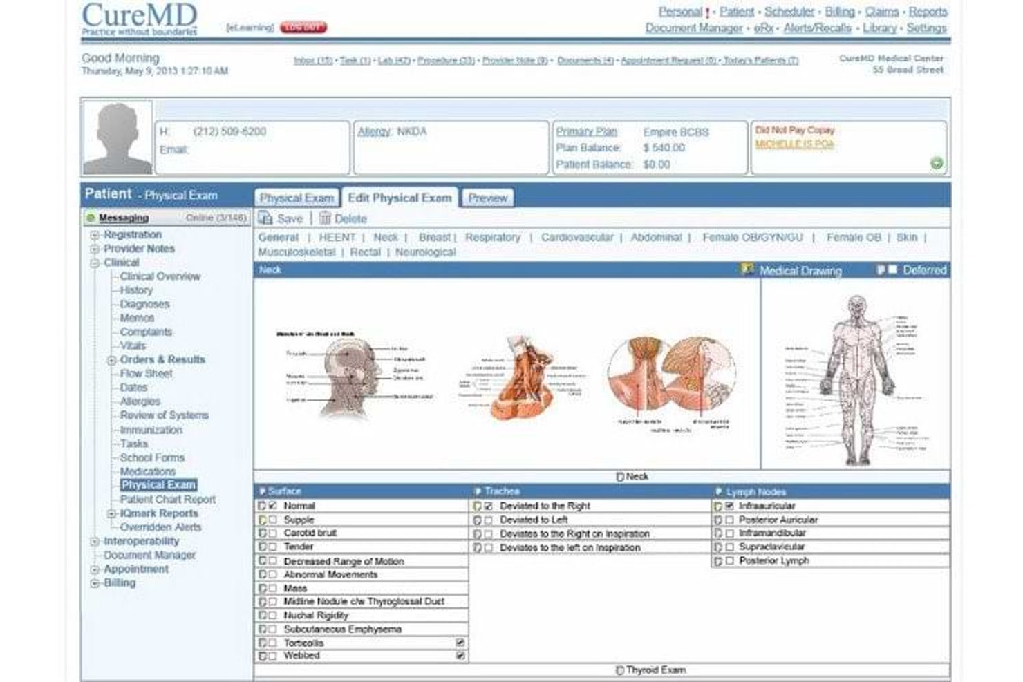 CureMD screenshot - 10 migliori cartelle cliniche elettroniche per i centri di cure urgenti nel 2026