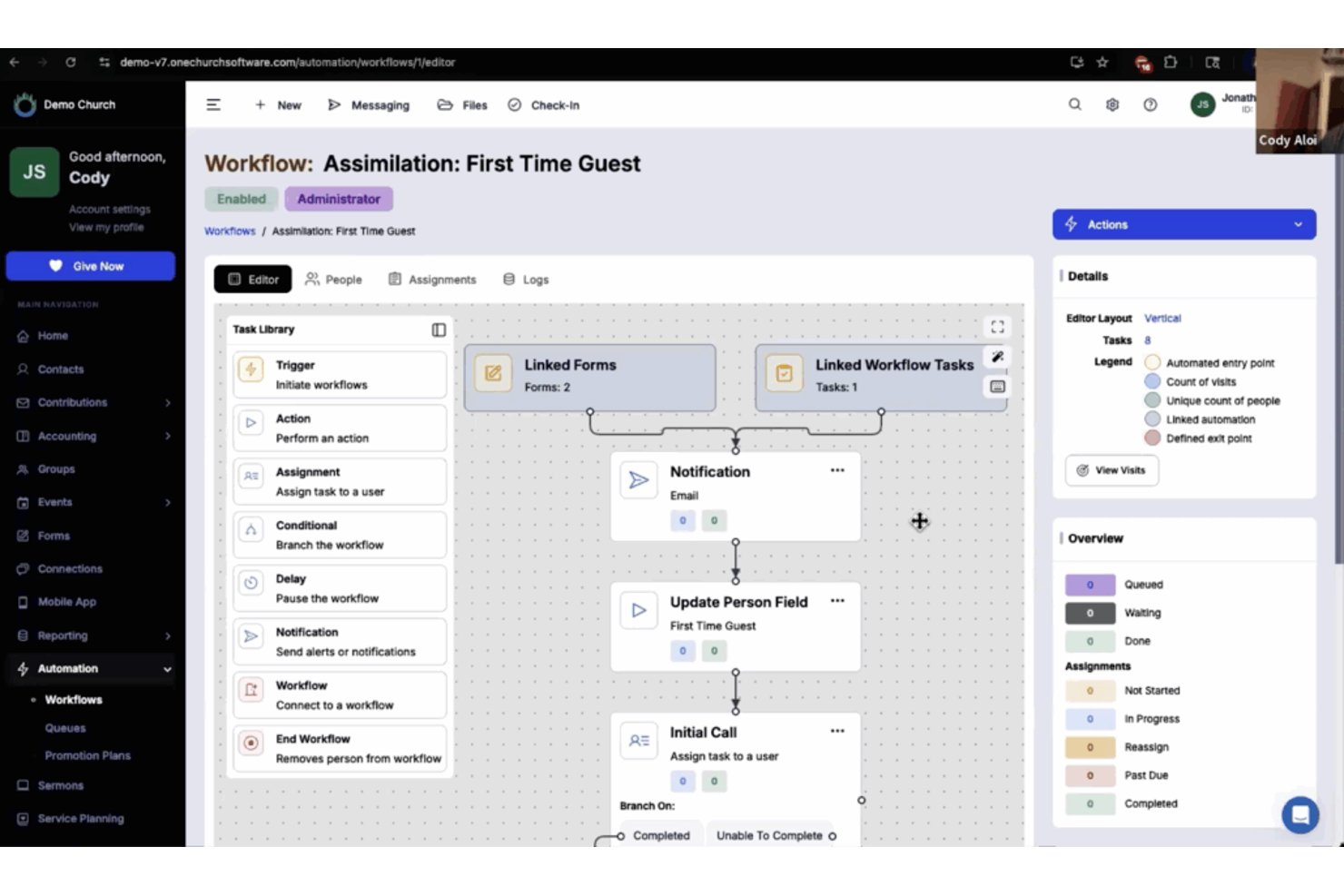 One Church Software screenshot - 10 beste apps voor kerkledenregisters beoordeeld in 2026