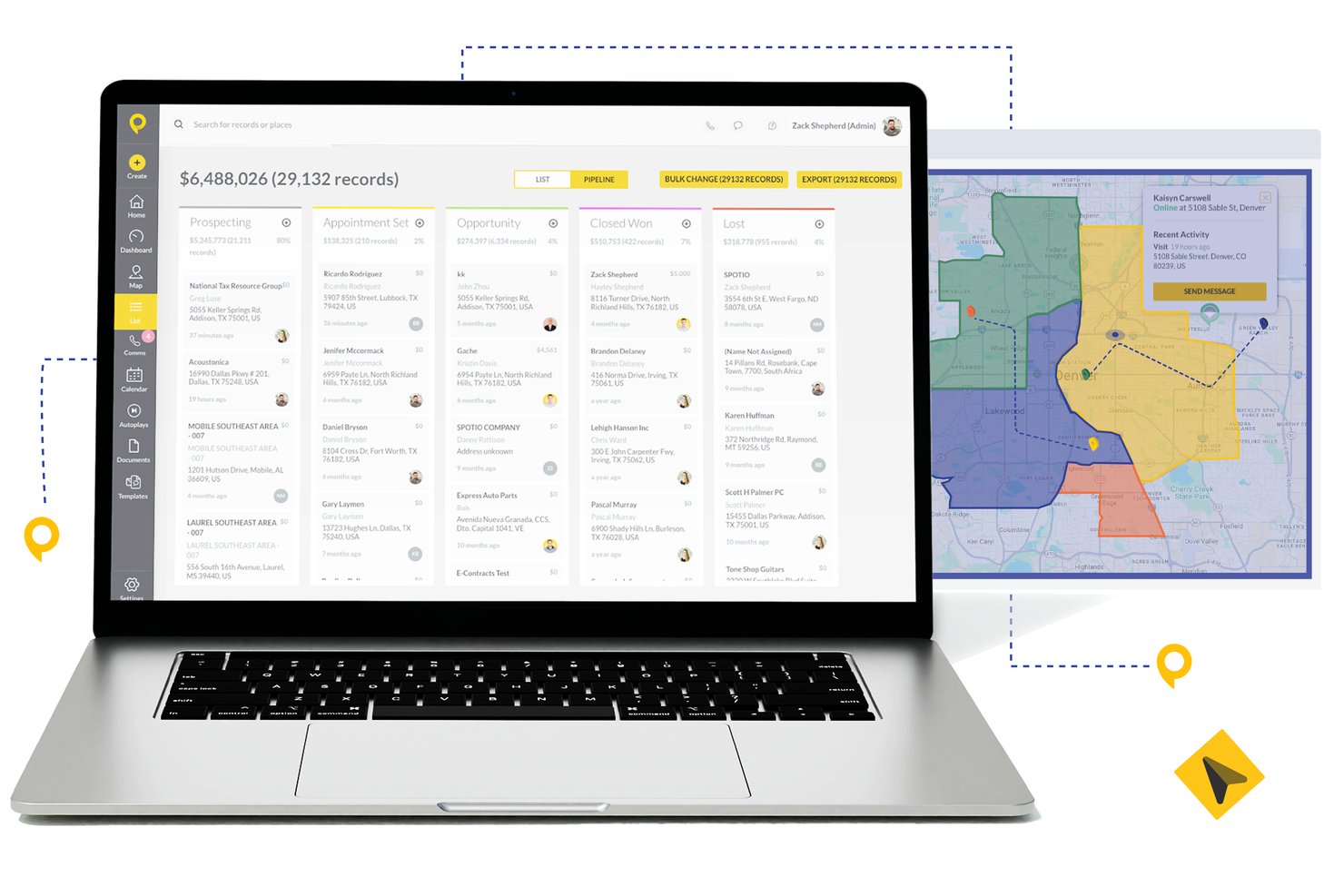 SPOTIO screenshot - 10 Mejores Software de Ventas B2B Analizados para 2026