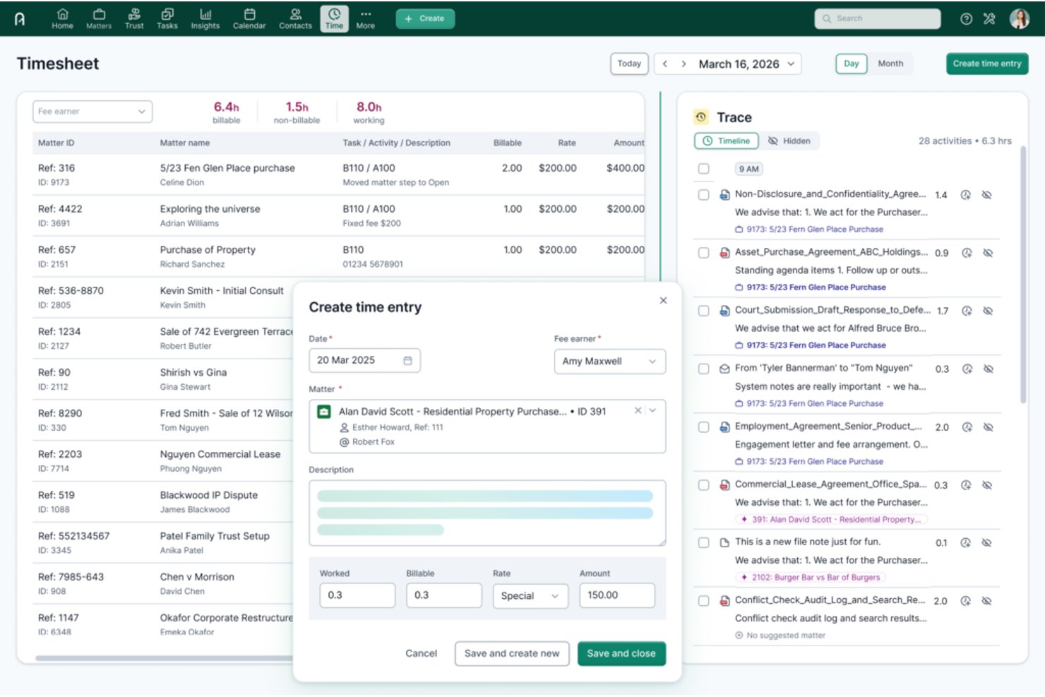 Actionstep screenshot - Die 10 besten MyCase-Alternativen 2026