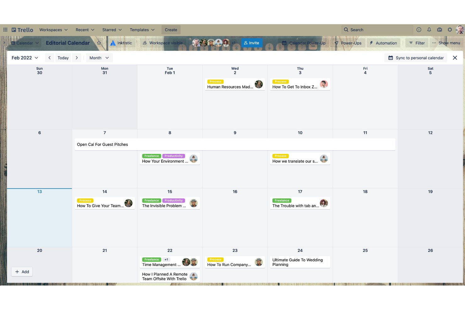 Trello screenshot - Die 10 besten kostenlosen juristischen Kalender-Softwares 2026
