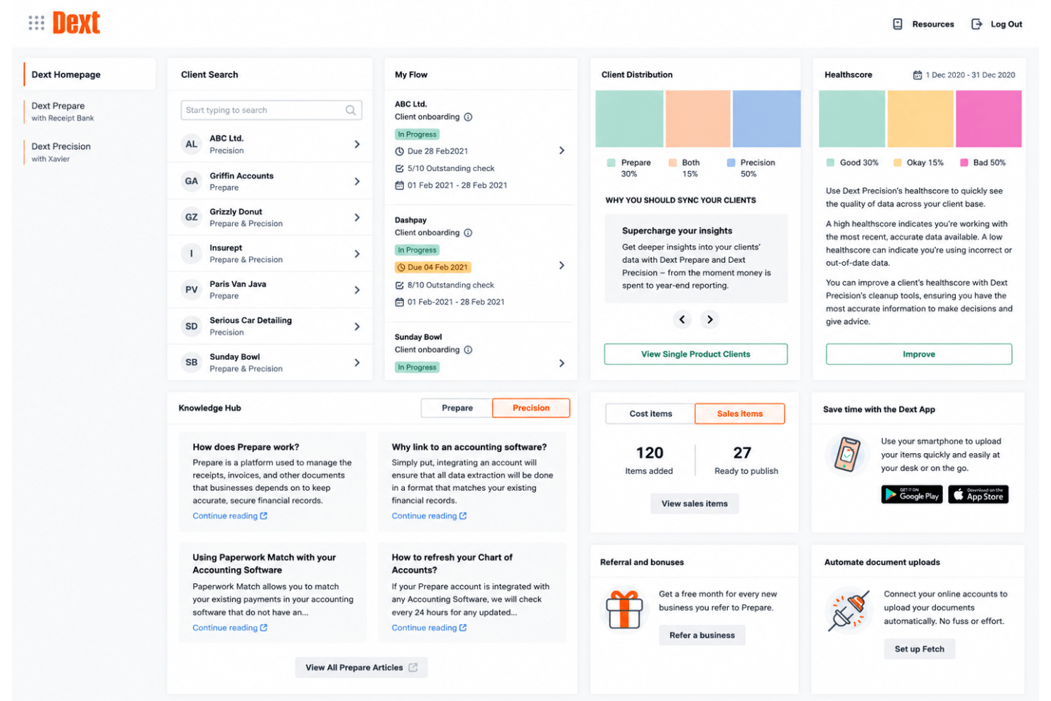 Dext screenshot - Les 10 meilleurs logiciels de comptabilité pour grandes entreprises en 2026