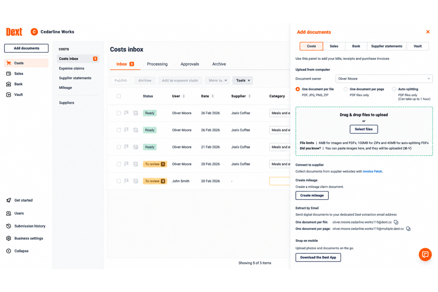 Dext screenshot - 10 Best Expense Reimbursement Software Reviewed in 2026