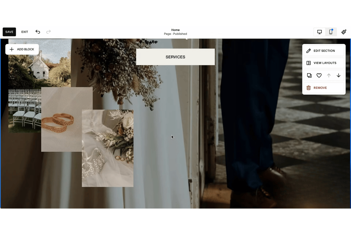 Squarespace screenshot - 10 Meilleurs Créateurs de Sites Web IA en 2026