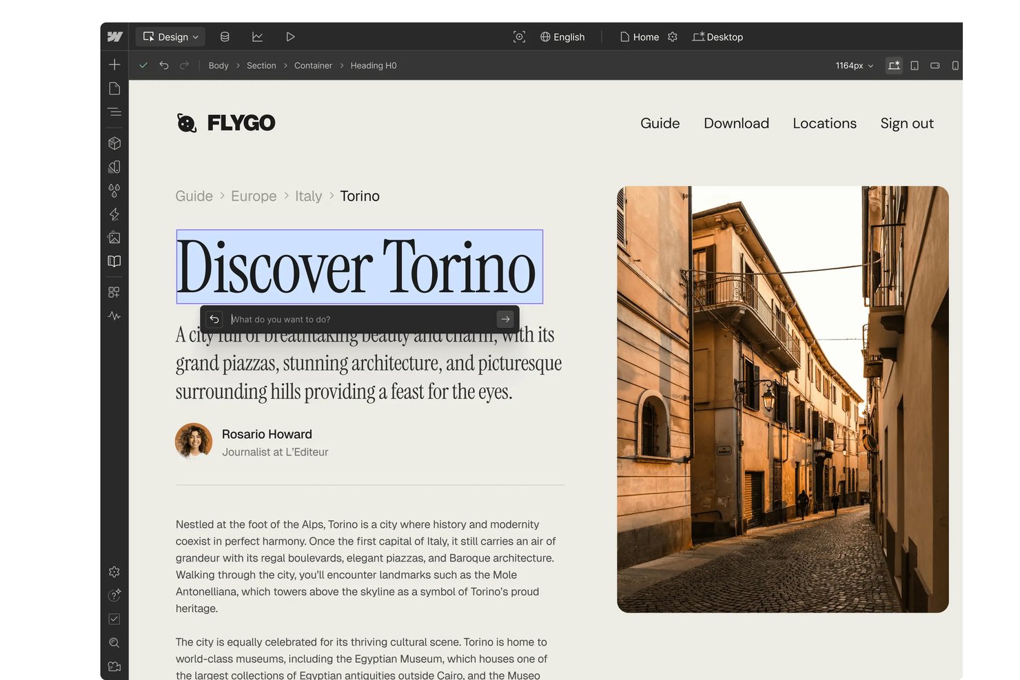 Webflow screenshot - 10 Meilleurs Créateurs de Sites Web IA en 2026