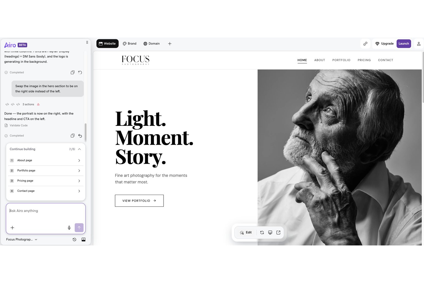 GoDaddy Website Builder screenshot - 10 Meilleurs Créateurs de Sites Web IA en 2026