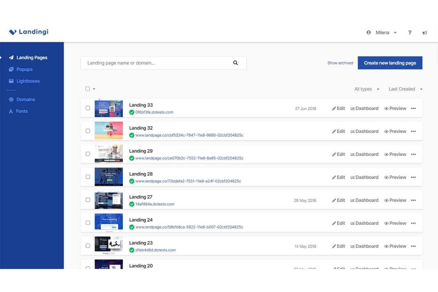 Landingi screenshot - 10 Meilleurs Créateurs de Sites Web IA en 2026