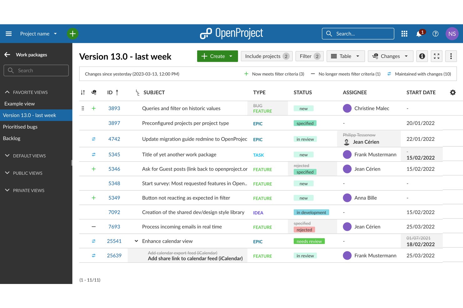 OpenProject screenshot - 10 Best Orangescrum Alternatives in 2026