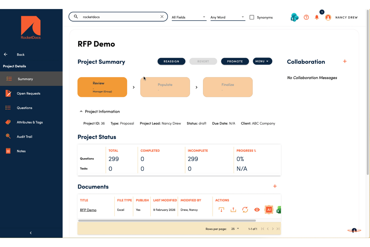 RocketDocs screenshot - 10 Best Loopio Alternatives in 2026