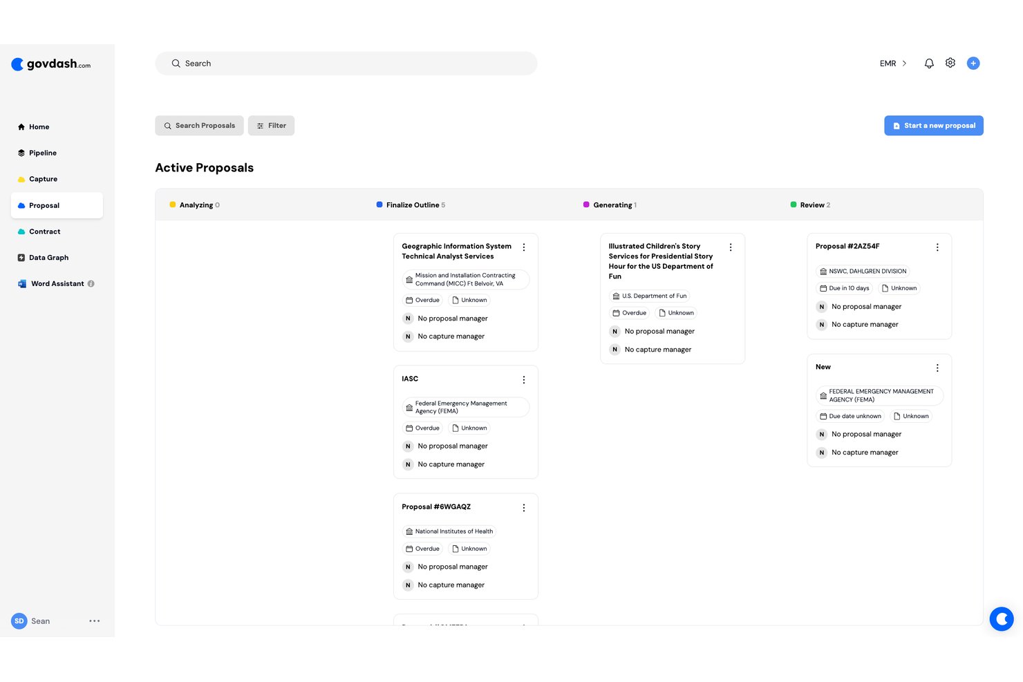 GovDash screenshot - Le 10 Migliori Alternative a Loopio nel 2026