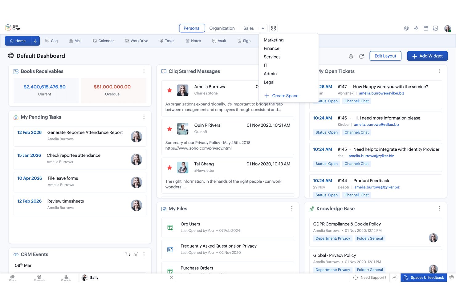 Zoho One screenshot - 10 Best Flowlu Alternatives in 2026