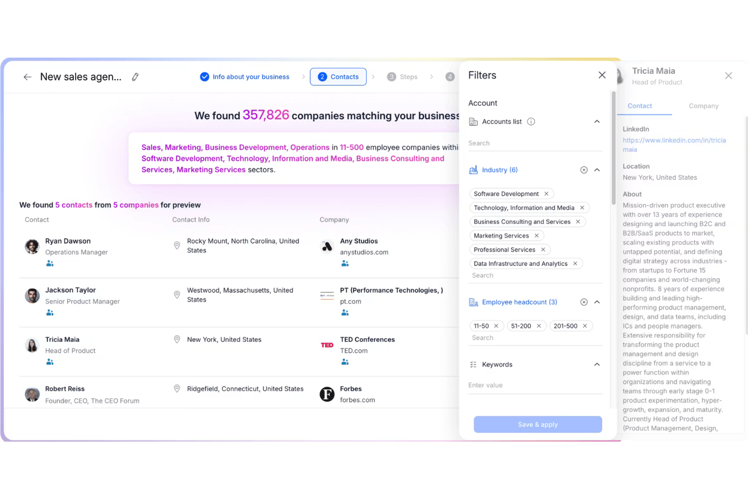 Jason AI SDR screenshot - Los 10 mejores agentes de ventas con IA en 2026