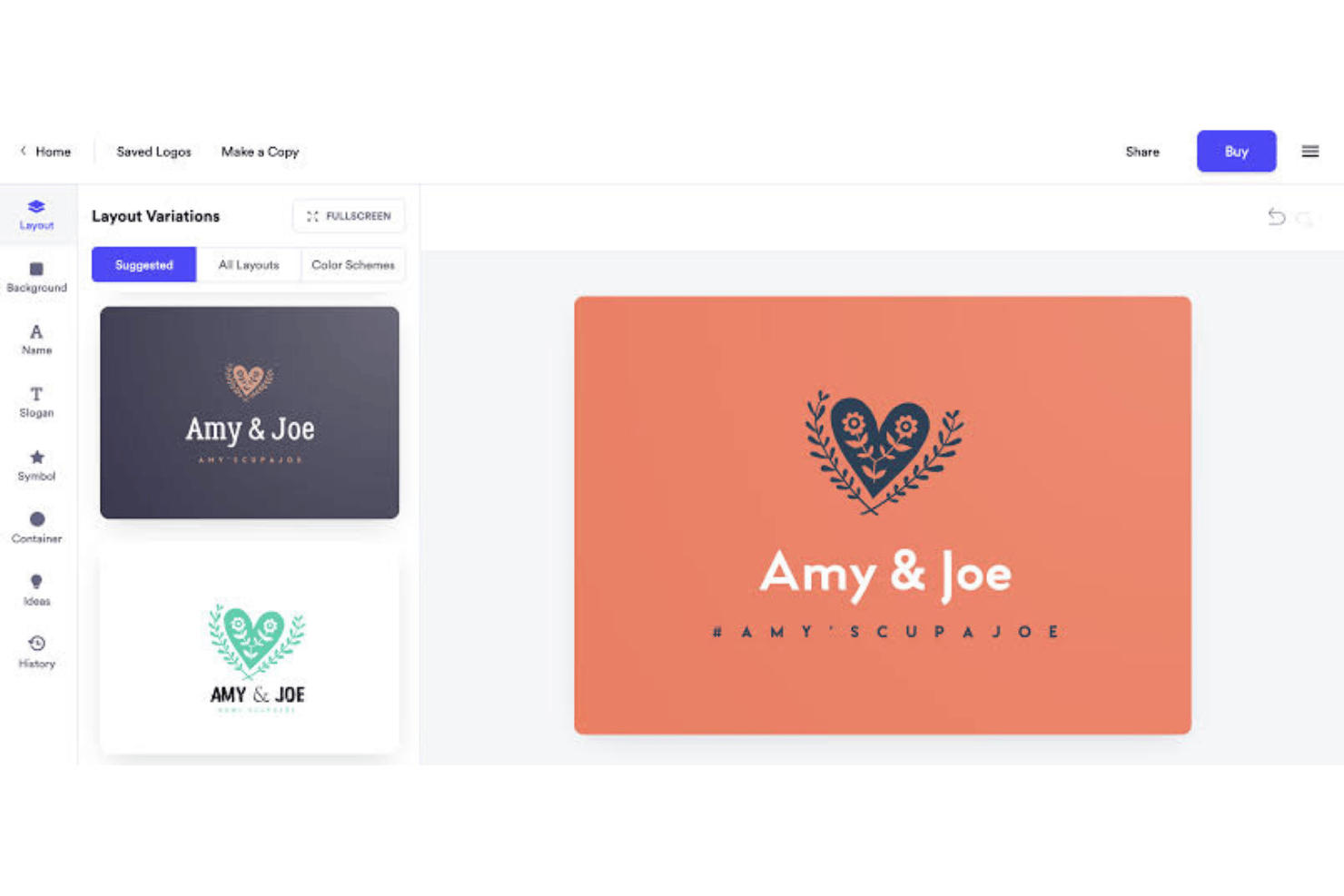 Looka screenshot - 10 mejores generadores de logotipos con IA en 2026
