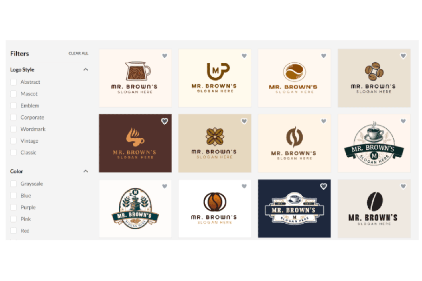 BrandCrowd screenshot - 10 mejores generadores de logotipos con IA en 2026